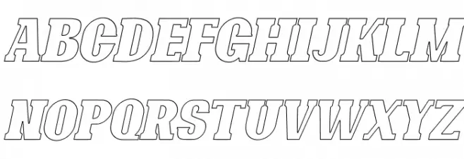 Bonaro Outline Italic Demo Outline Italic फ़ॉन्ट अपरकेस