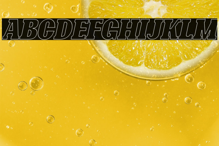 Bonaro Outline Italic Demo Outline Italic Example 2