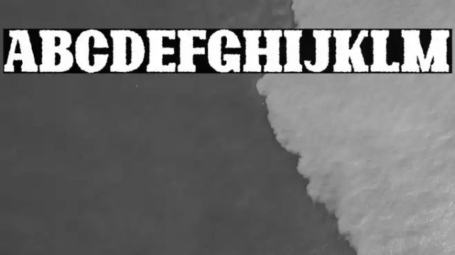 Bonaro Rough Demo Rough Font examples