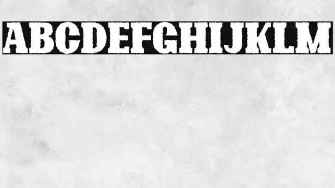 Bonaro Rough Demo Rough Font examples