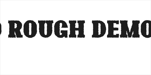 Bonaro Rough Demo Rough Logo