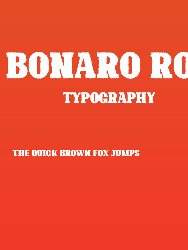 Bonaro Rough Demo Rough Poster