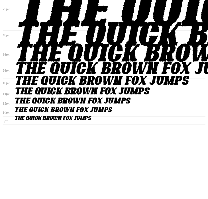 Bonaro Rough Italic Demo Rough Italic Waterfall