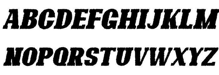 Bonaro Rough Italic Demo Rough Italic Font LOWERCASE