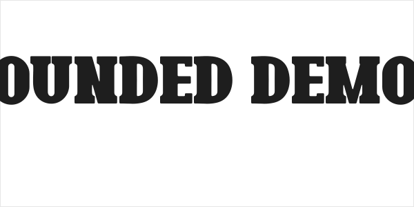 Bonaro Rounded Demo Rounded Logo