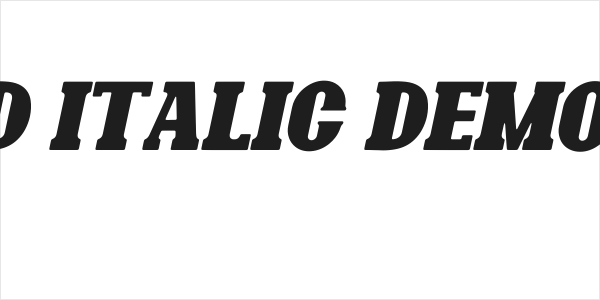 Bonaro Rounded Italic Demo Rounded Italic Logo