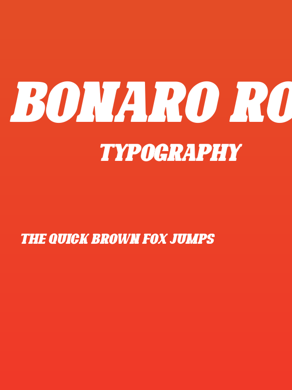 Bonaro Rounded Italic Demo Rounded Italic Poster