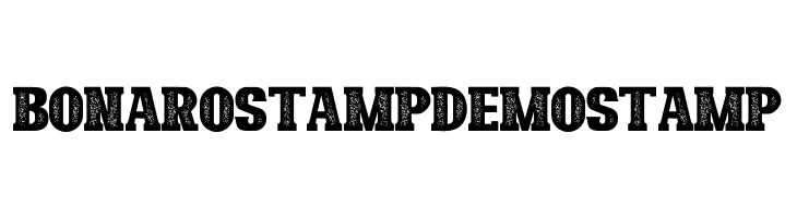 Bonaro Stamp Demo Stamp  Frei Schriftart Herunterladen