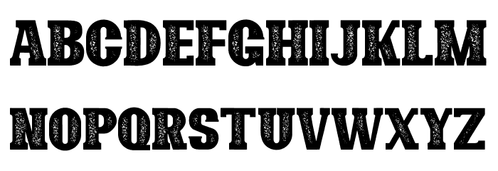 Bonaro Stamp Demo Stamp Font LOWERCASE