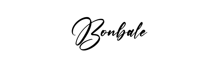 Bonbale  नि: शुल्क फ़ॉन्ट्स डाउनलोड