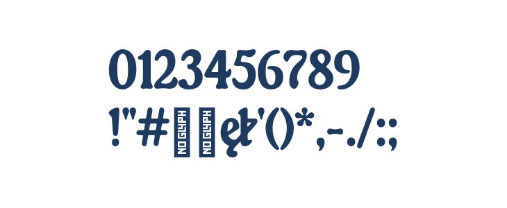 Bonbance Bold Condensed Other Characters