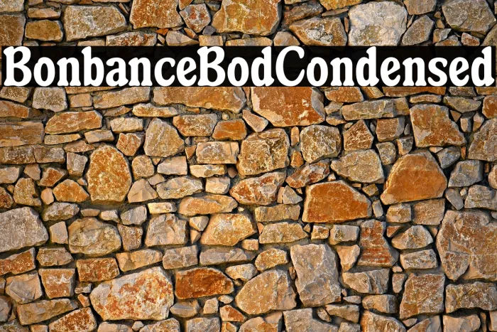 Bonbance Bold Condensed Example 1