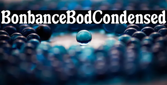 Bonbance Bold Condensed Example 2