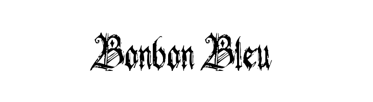 Bonbon Bleu Font