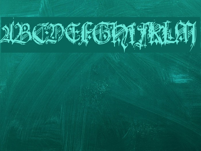 Bonbon Bleu Font examples