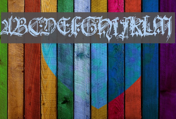 Bonbon Bleu Font examples