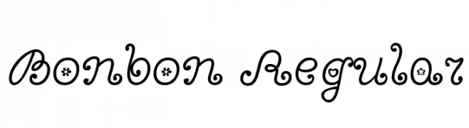 Bonbon Regular  تنزيل الخطوط