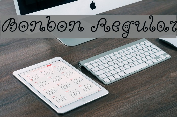 Bonbon Regular Font examples