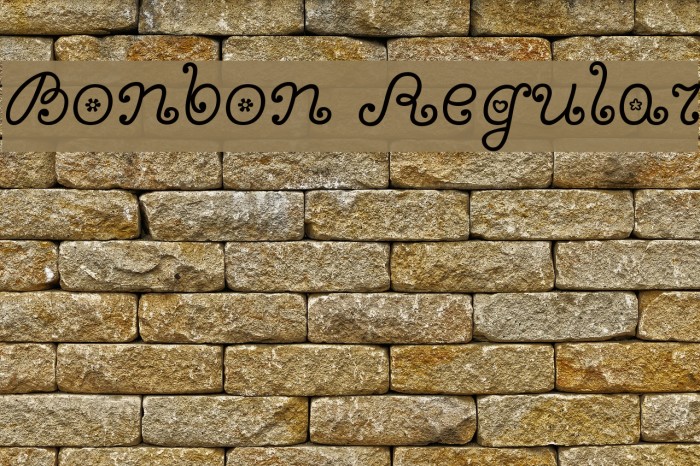Bonbon Regular Font examples