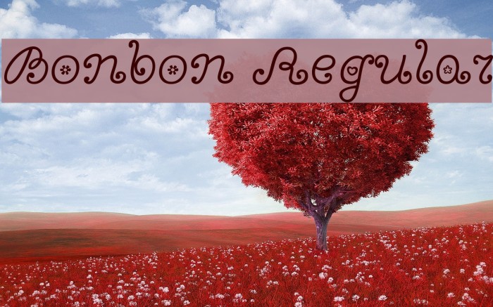 Bonbon Regular Font examples