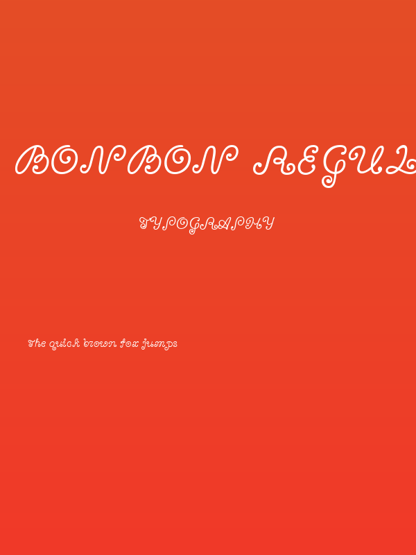 Bonbon Regular Poster