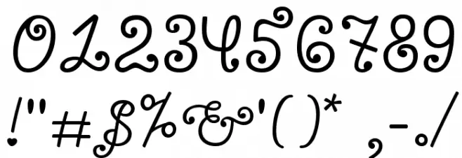 Bonbon Font OTHER CHARS