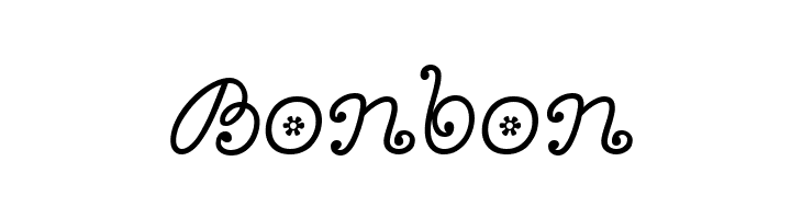 Bonbon  フリーフォントのダウンロード
