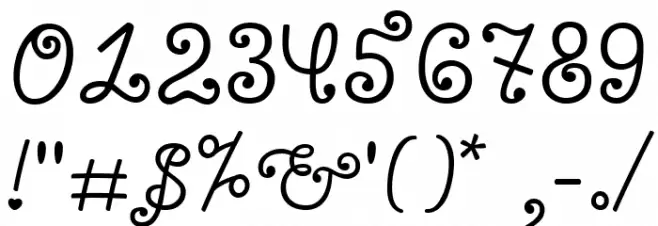 Bonbon Font OTHER CHARS