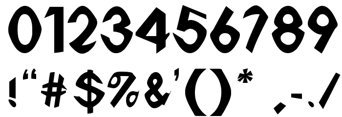 Bonbots Font OTHER CHARS