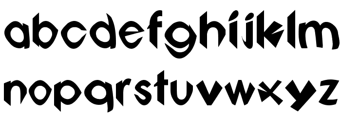 Bonbots Font LOWERCASE