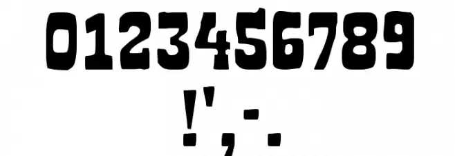 Boncegro FF 4F Font OTHER CHARS