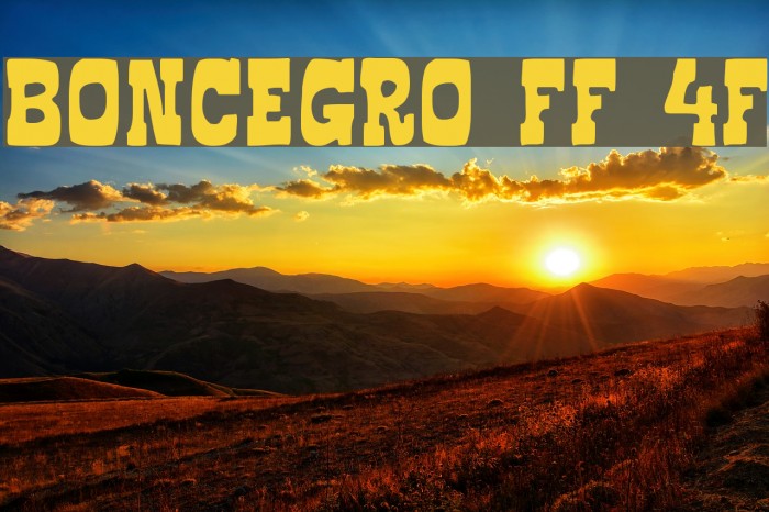 Boncegro FF 4F Fonte examples