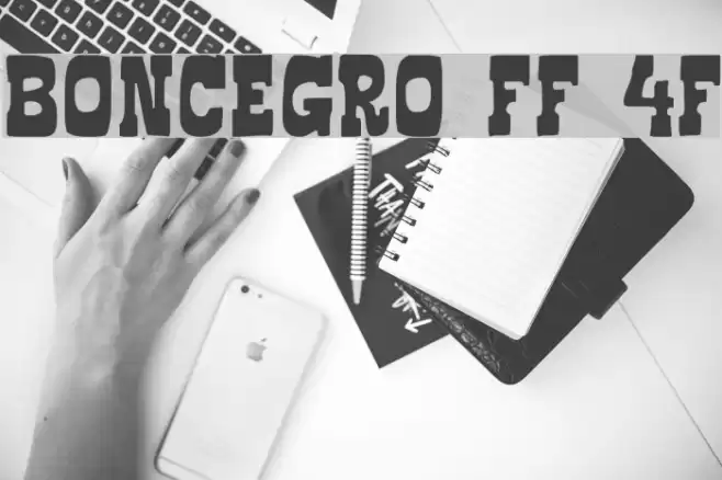 Boncegro FF 4F Font examples