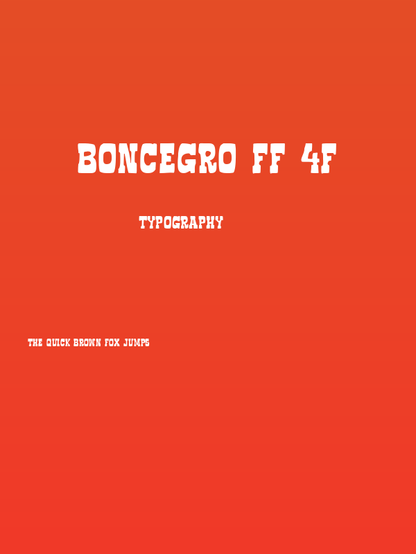 Boncegro FF 4F Poster