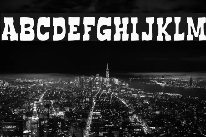 BoncegroFF4F Font examples