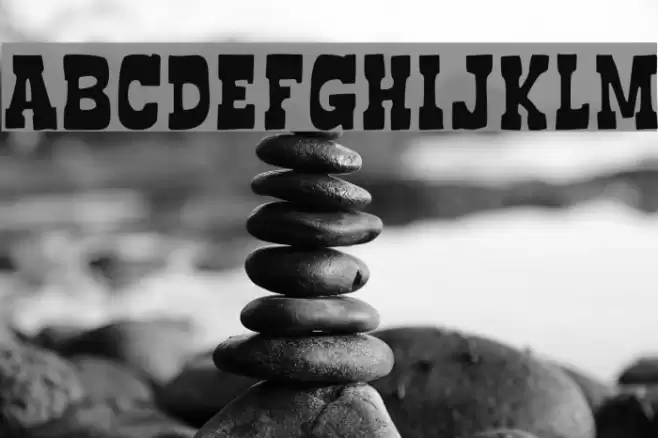 BoncegroFF4F Font examples