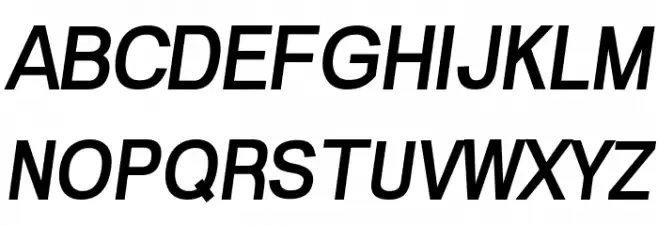 Bond Bold Italic フォント 大文字