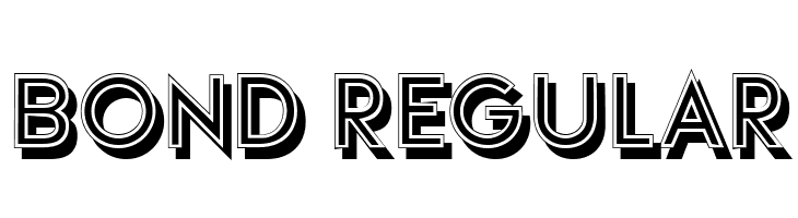 Bond Regular  Descarca Fonturi Gratis