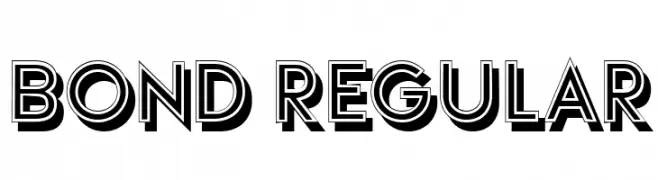 Bond Regular  Frei Schriftart Herunterladen