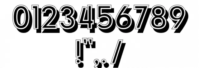 Bond Regular Font OTHER CHARS