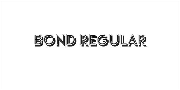Bond Regular Logo