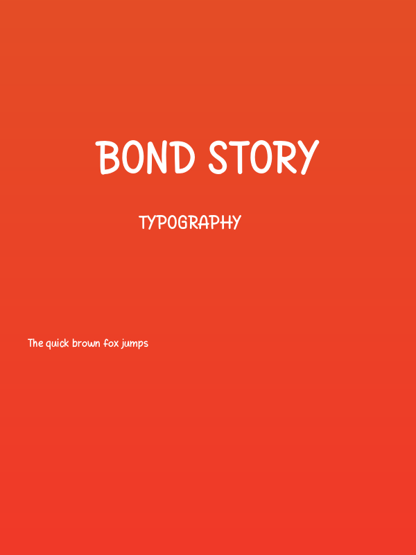 Bond Story Poster