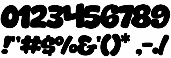 Bond Time フォント その他の文字