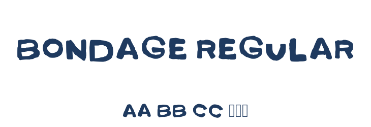 Bondage Regular Font Preview