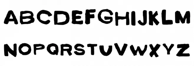 Bondage Regular Font Litere mari