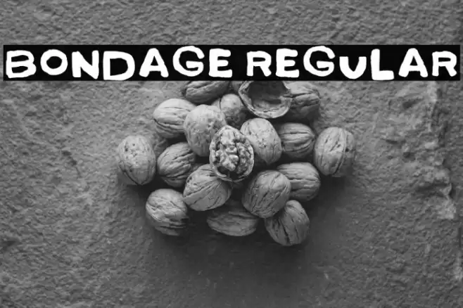 Bondage Regular Caratteri examples