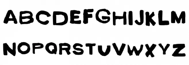 Bondage Regular Font Litere mici