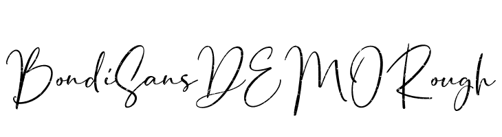 Bondi Sans DEMO Rough  フリーフォントのダウンロード
