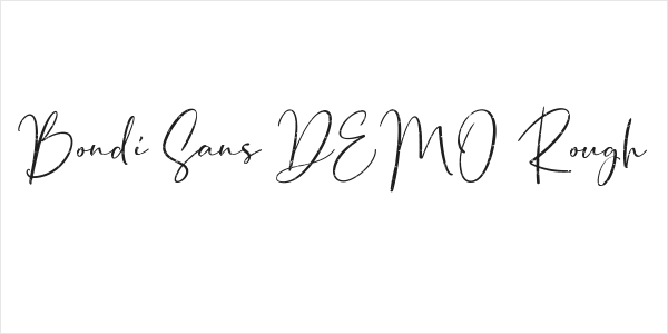 Bondi Sans DEMO Rough Logo