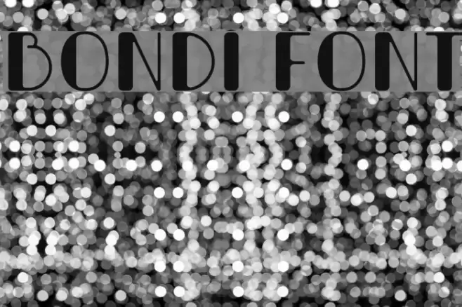 Bondi Caratteri examples